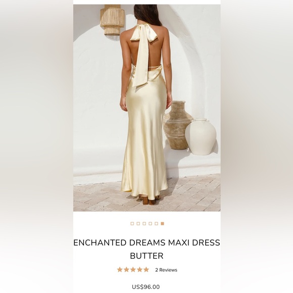Fortune One Enchanted Dreams Maxi Dress Butter - Picture 4 of 5